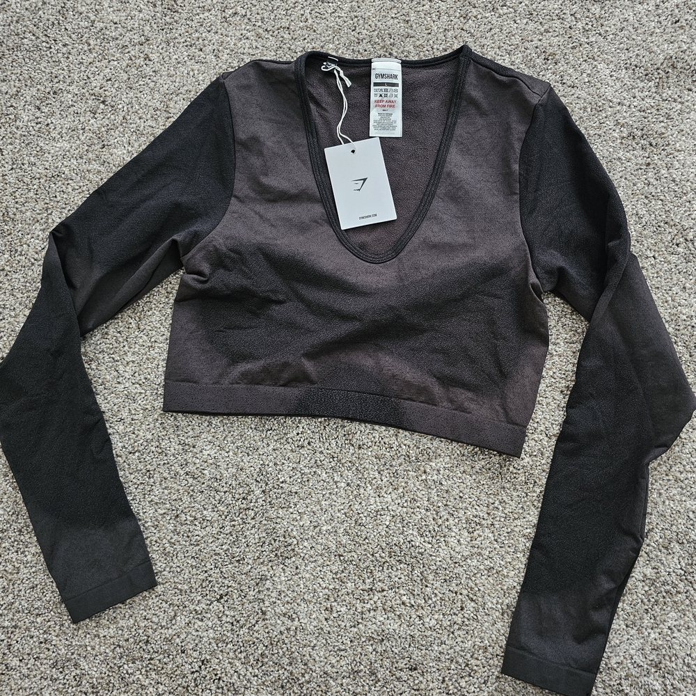 Gymshark Power Seamless Long Sleeve Crop Top